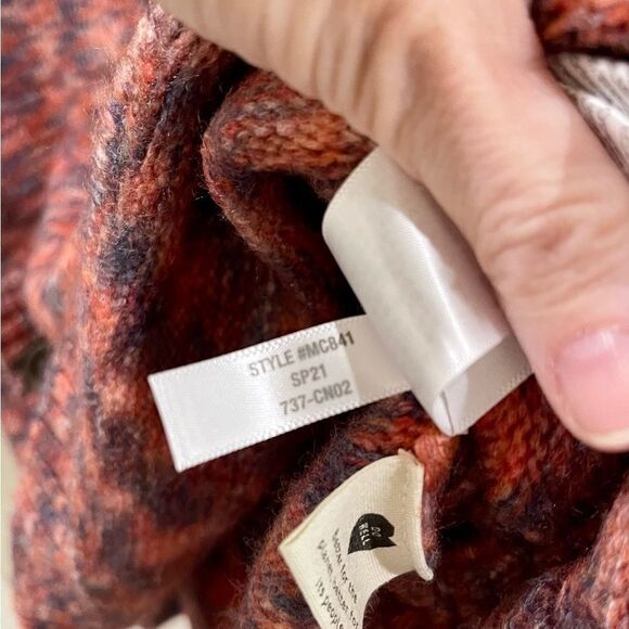 Madewell Birchmont space dye knit side button wool blend sweater - Picture 5 of 7